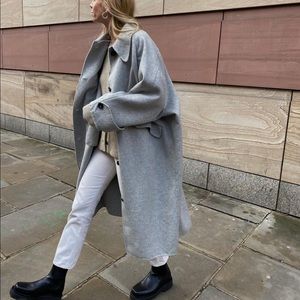 Frankie Shop Rhino grey coat